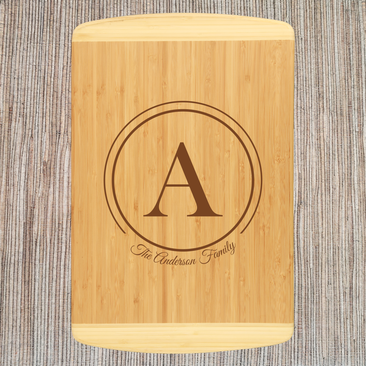 Personalized Two Tone Bamboo Cutting Boards - Image 3