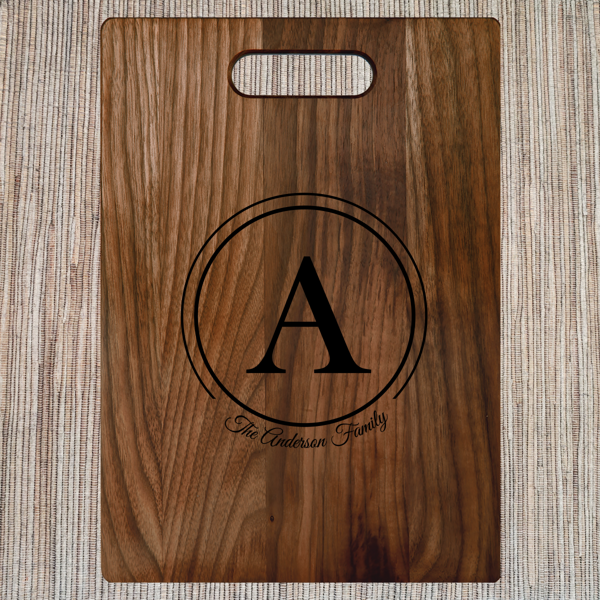 Personalized Walnut Cutting Boards with Handles - Image 10