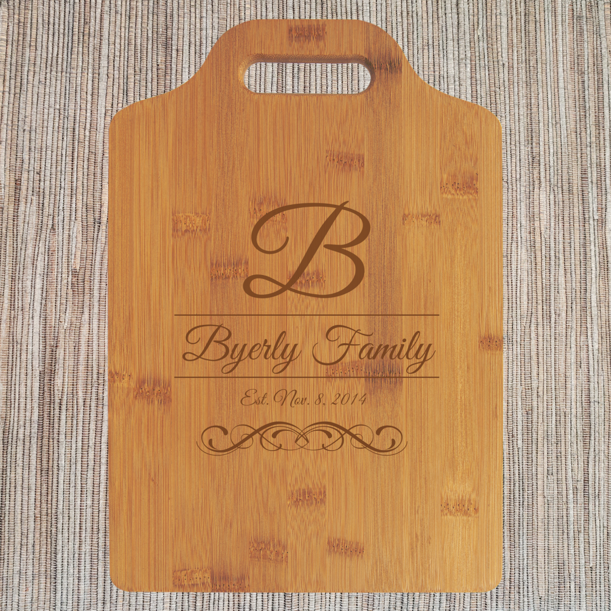 Personalized Bamboo Cutting Boards with Extended Handles - Image 9