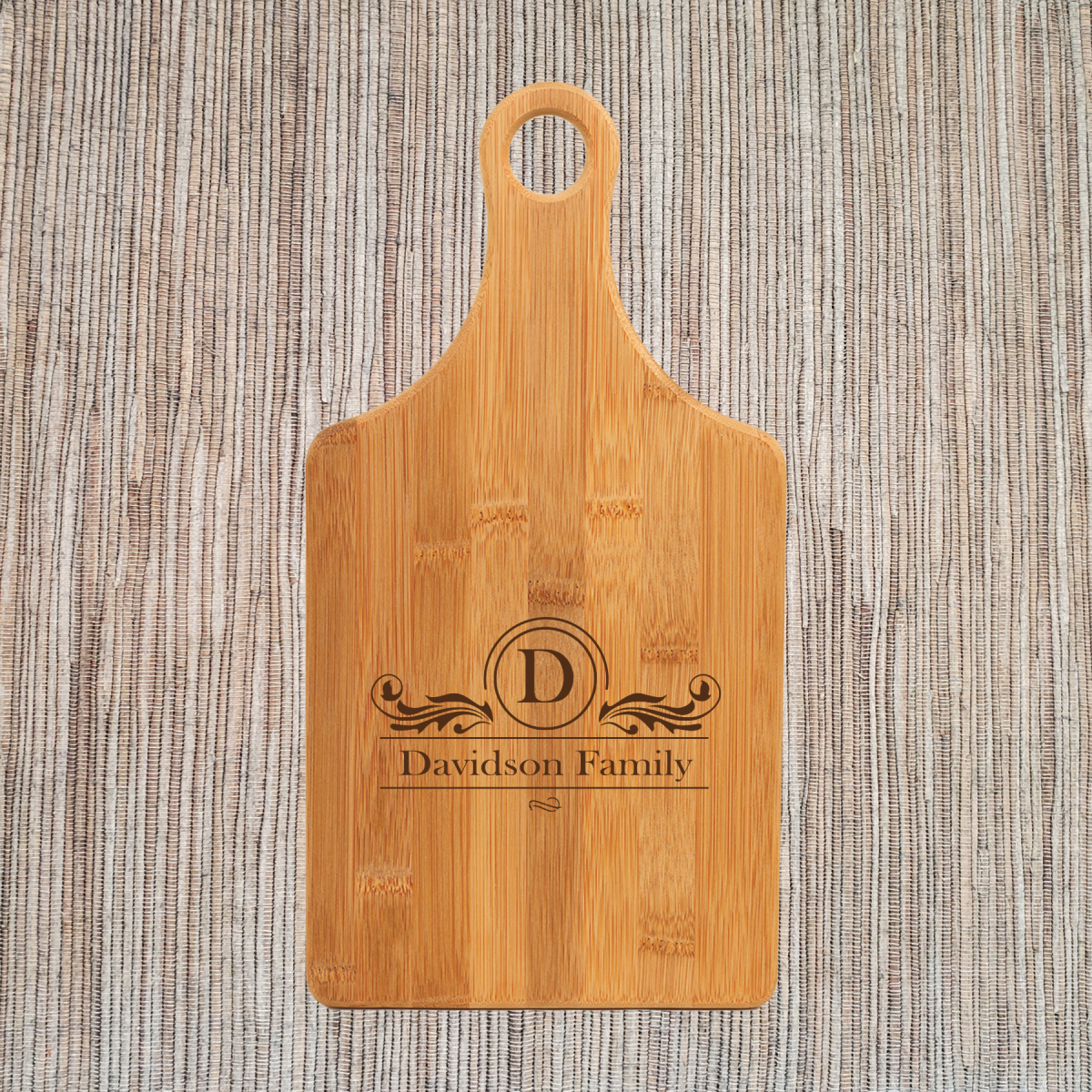 Personalized Paddle Style Cutting Boards with Handles - Image 11