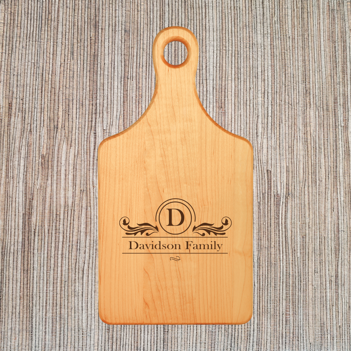 Personalized Paddle Style Cutting Boards with Handles - Image 12