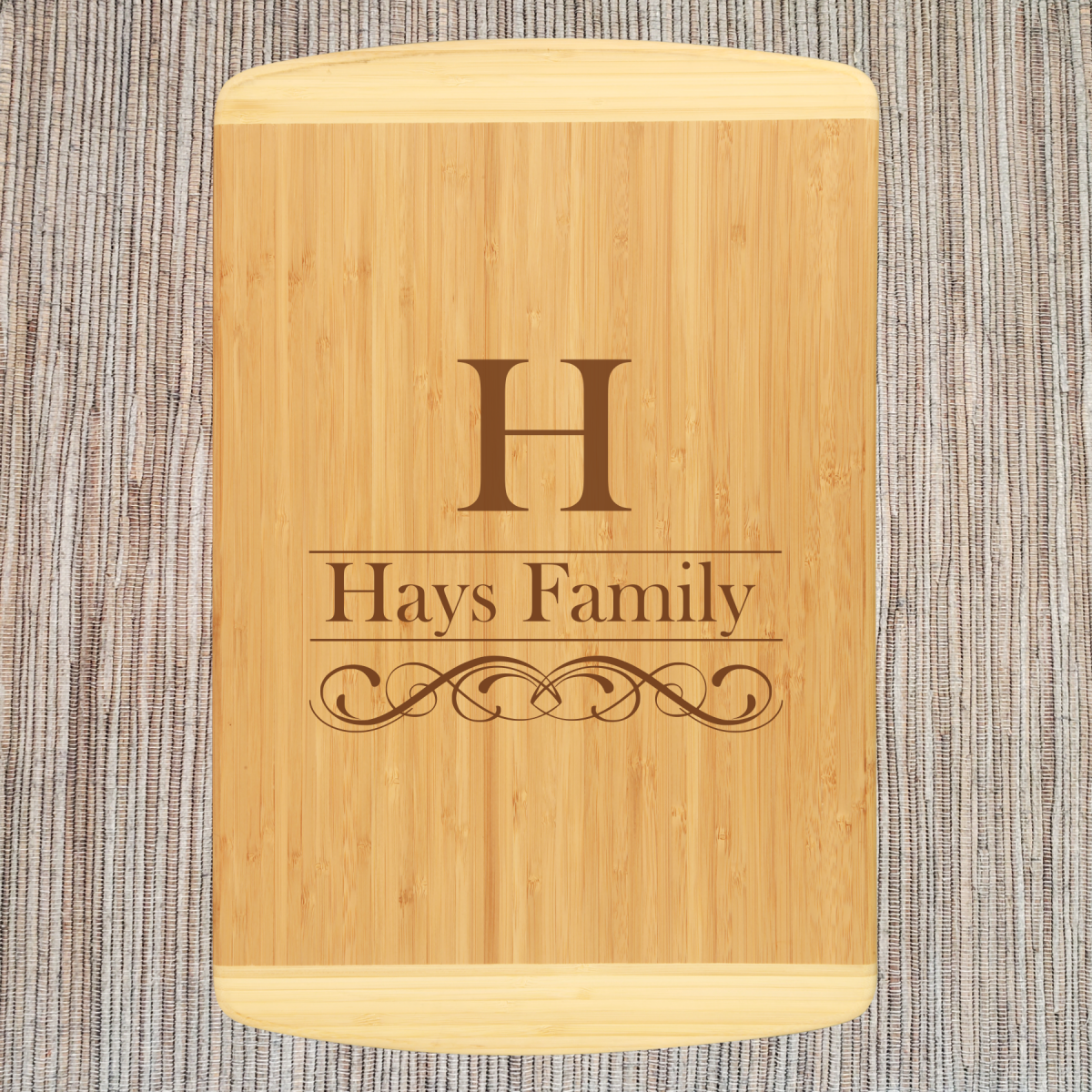Personalized Two Tone Bamboo Cutting Boards - Image 7