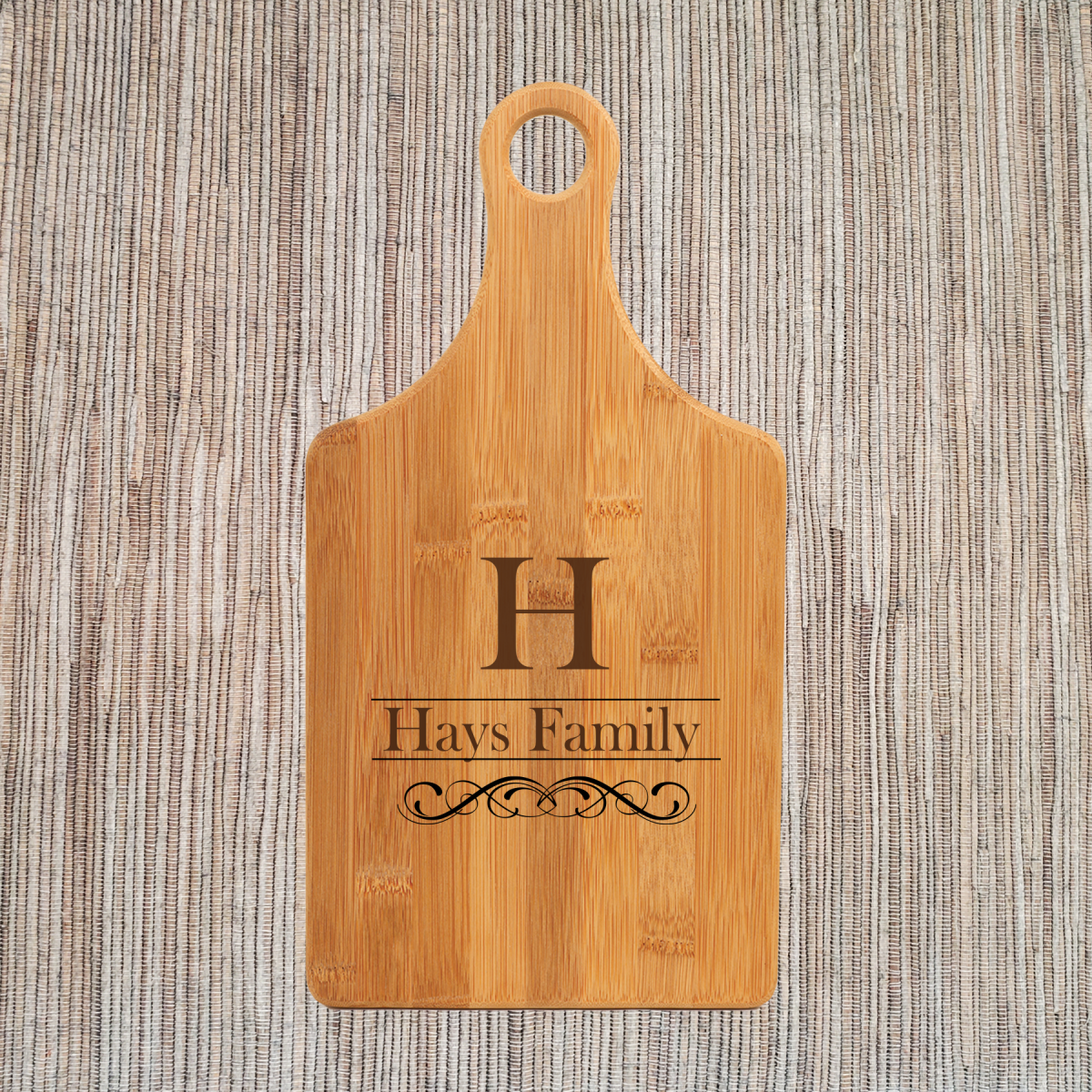 Personalized Paddle Style Cutting Boards with Handles - Image 14