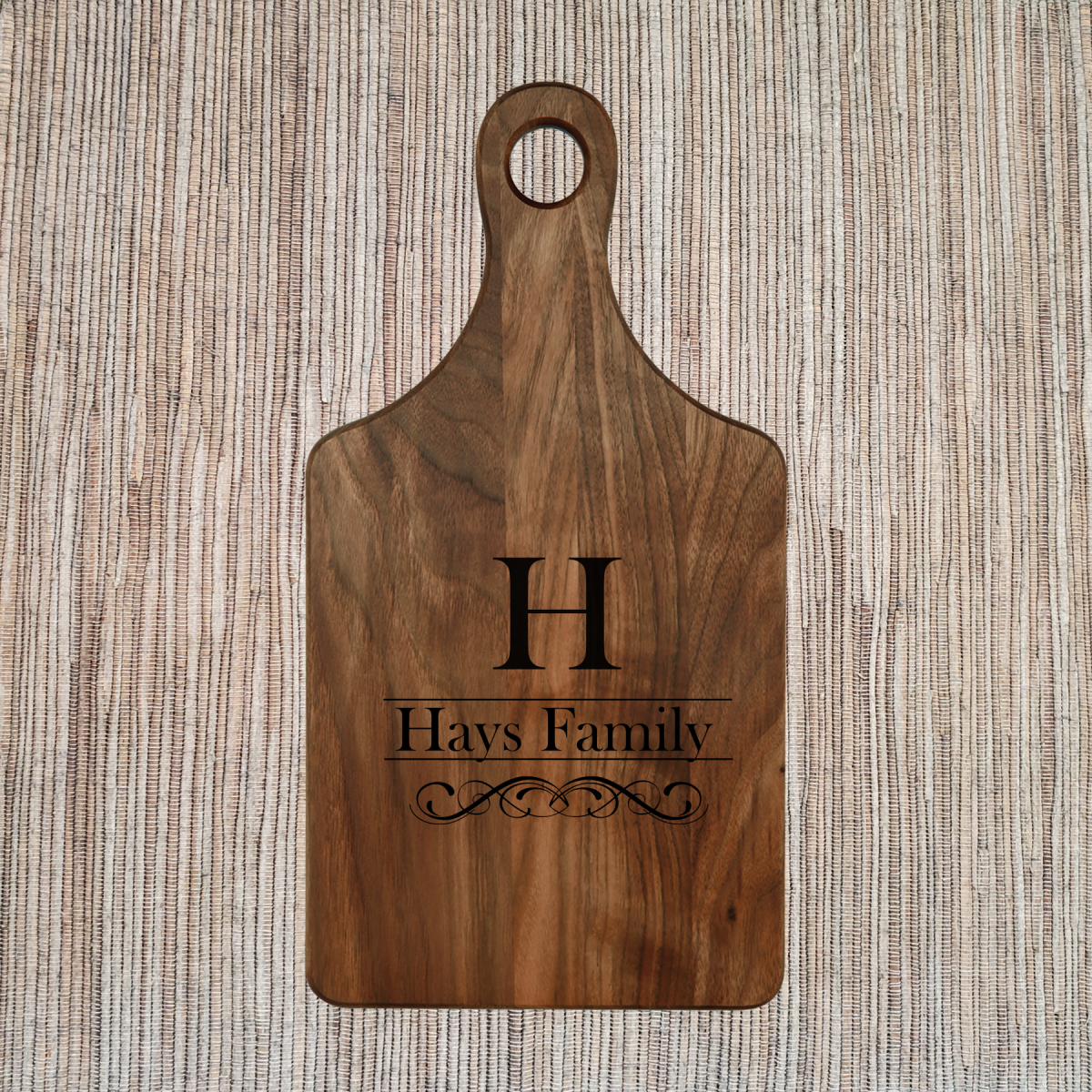 Personalized Paddle Style Cutting Boards with Handles - Image 16