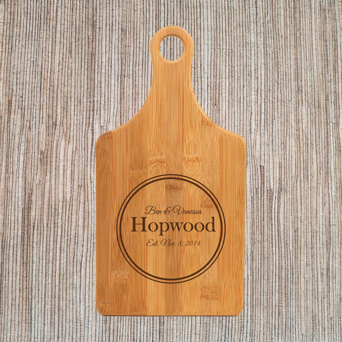 Personalized Paddle Style Cutting Boards with Handles - Image 17