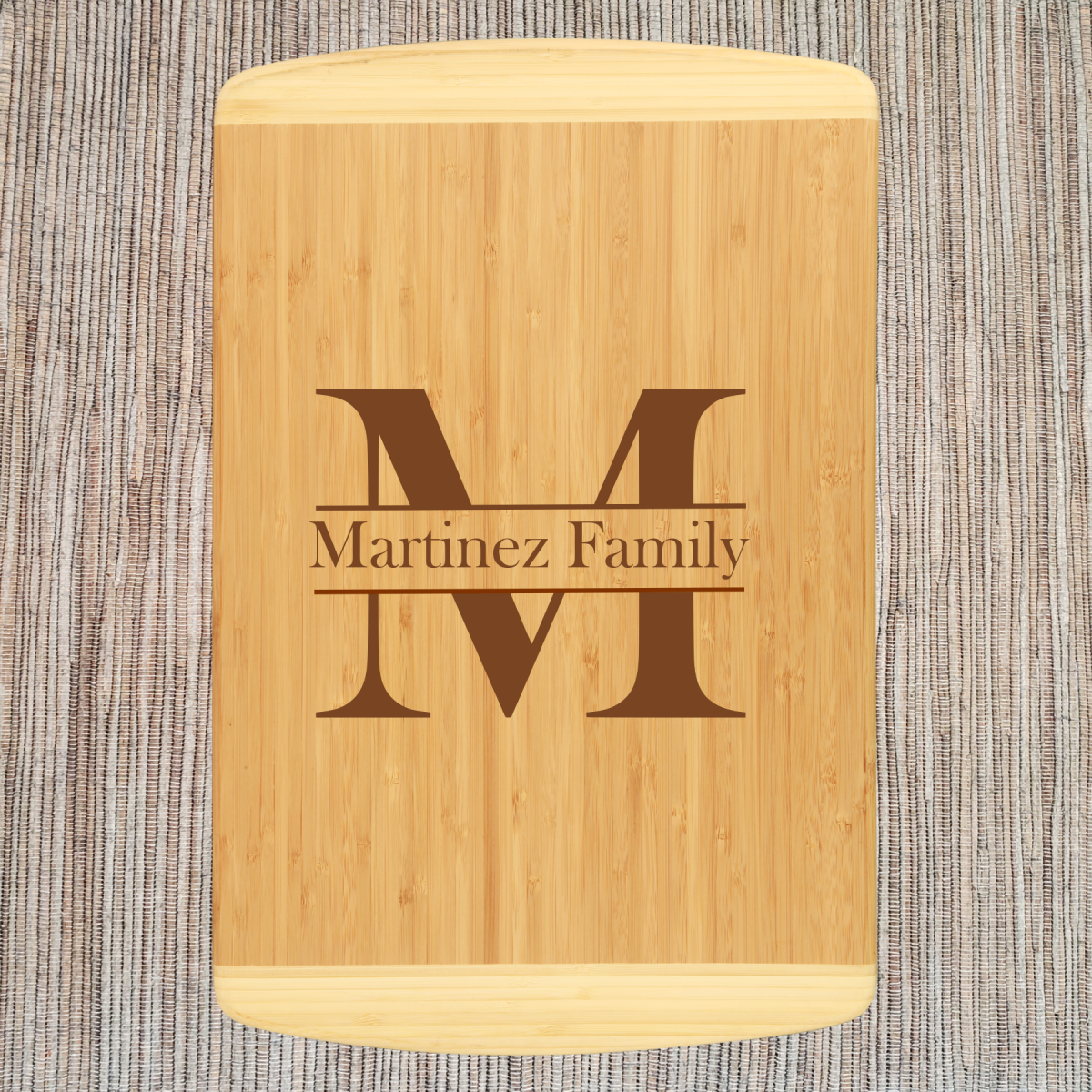 Personalized Two Tone Bamboo Cutting Boards - Image 9