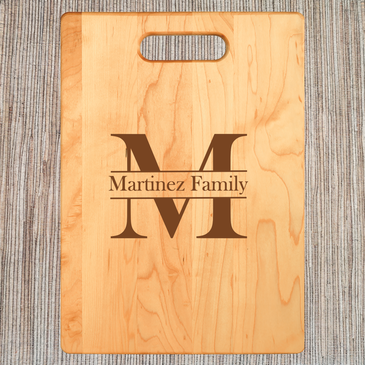 Personalized Maple Cutting Boards with Handles - Image 4