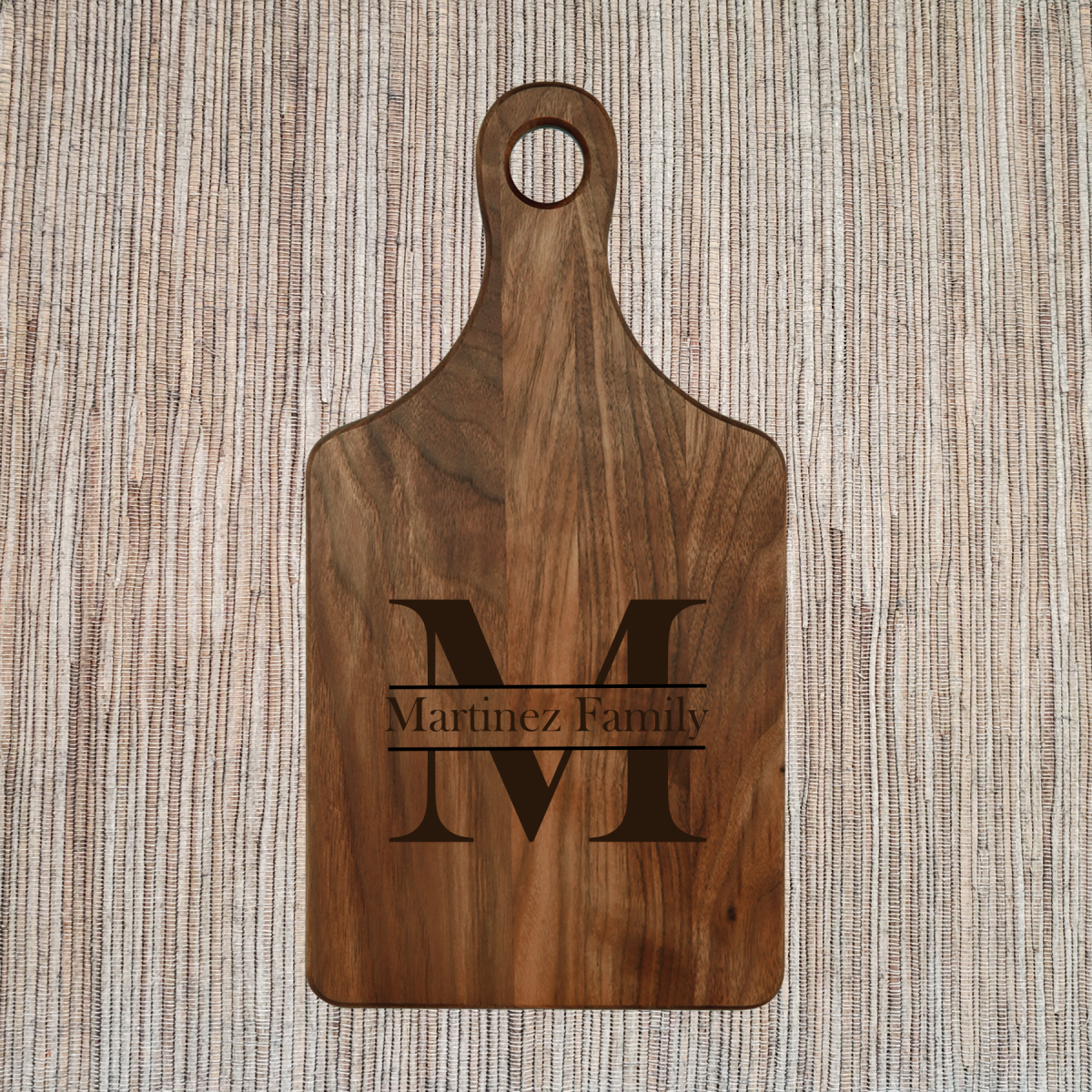 Personalized Paddle Style Cutting Boards with Handles - Image 22