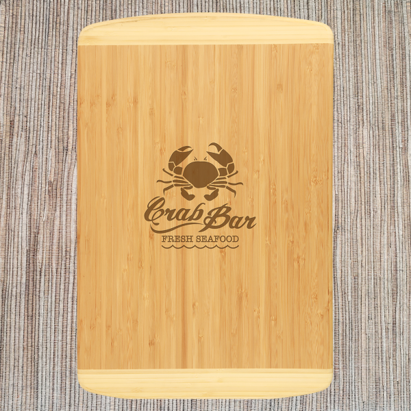 Personalized Two Tone Bamboo Cutting Boards