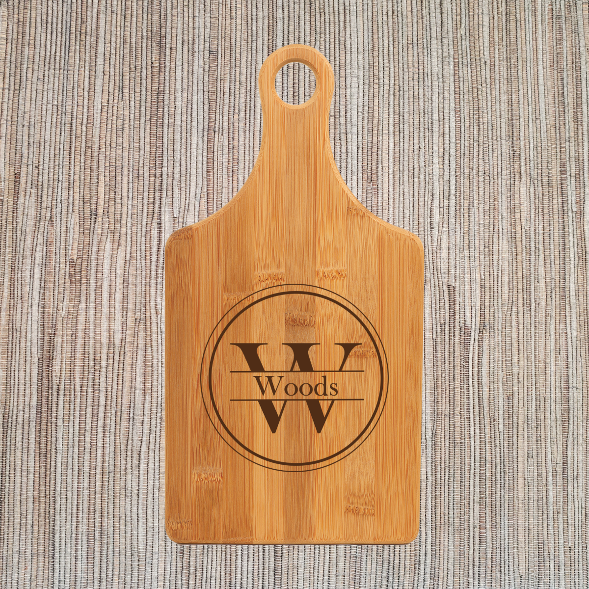 Personalized Paddle Style Cutting Boards with Handles - Image 26