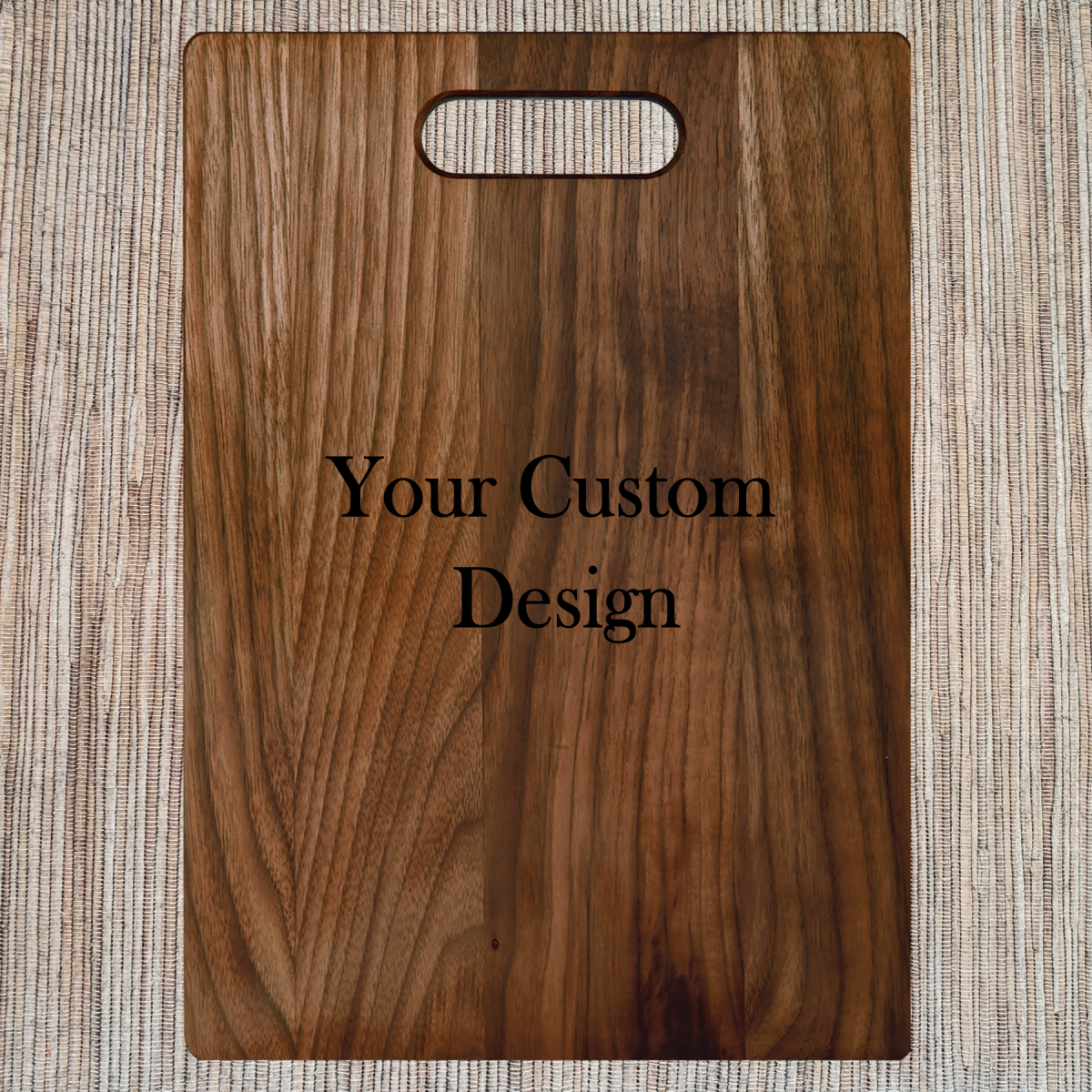 Personalized Walnut Cutting Boards with Handles - Image 11