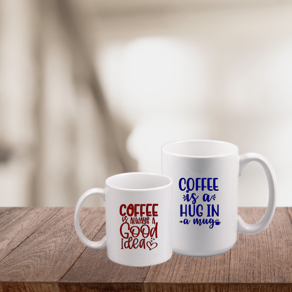 11 oz. or 15 oz "Coffee Themed" Mugs