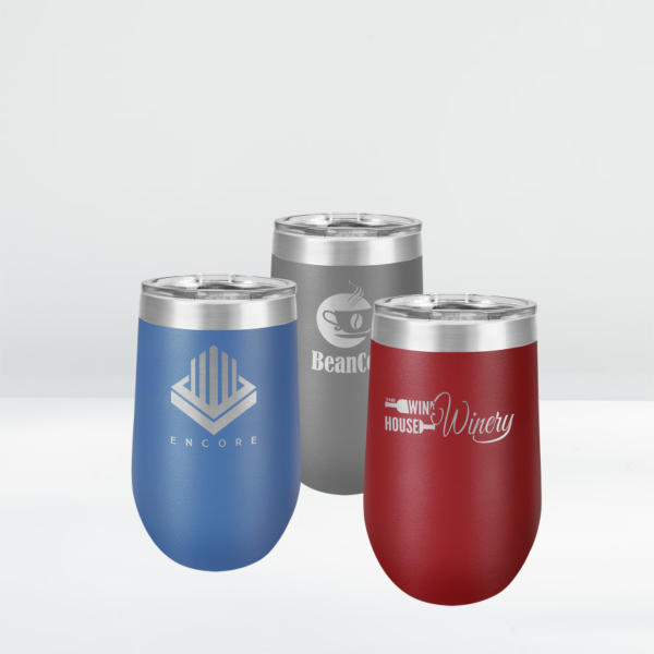 16 oz. Stainless Steel Stemless Wine Tumblers