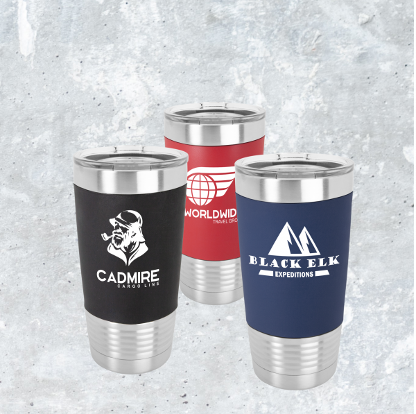 20 oz. Stainless Steel Tumblers with Silicone Grip