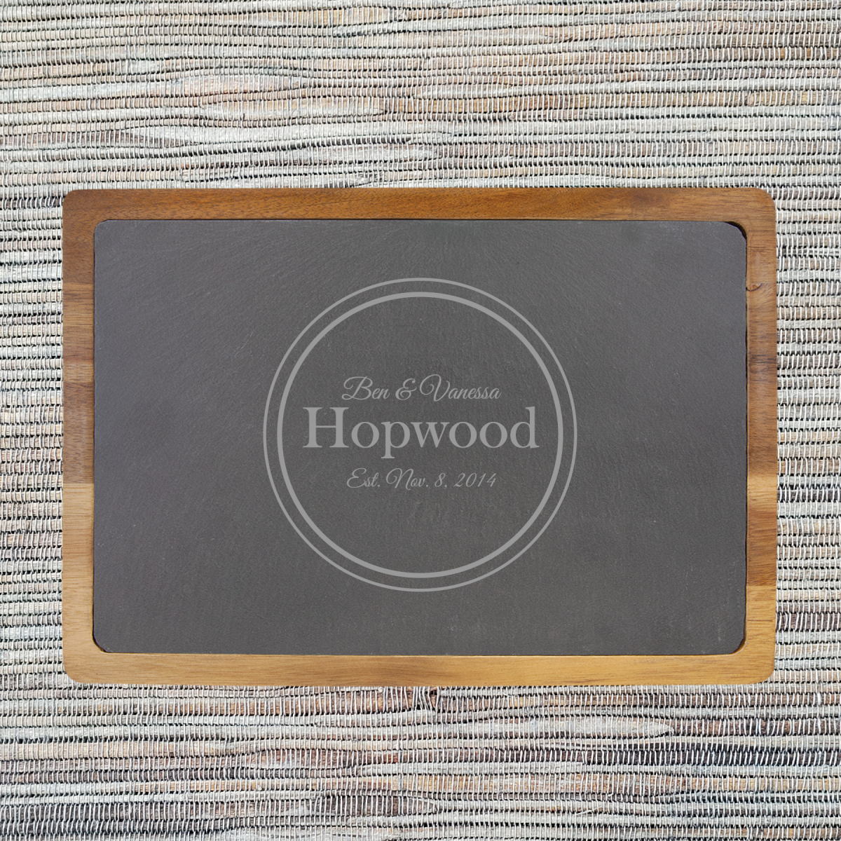 Acacia Wood & Slate Cutting/Serving Board (077SLT) - Image 9