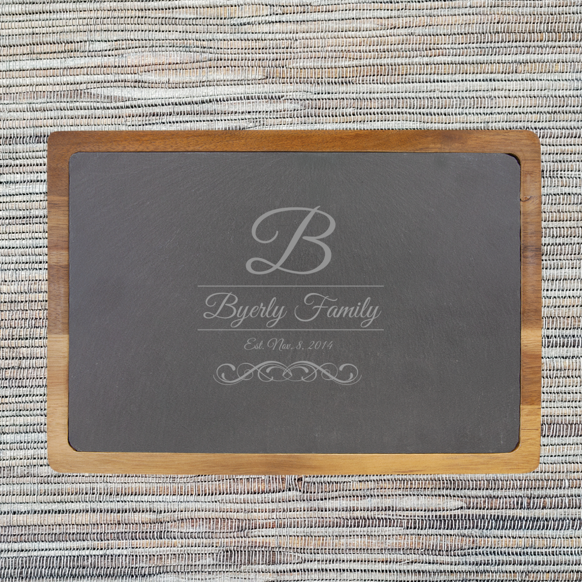 Acacia Wood & Slate Cutting/Serving Board (077SLT) - Image 8