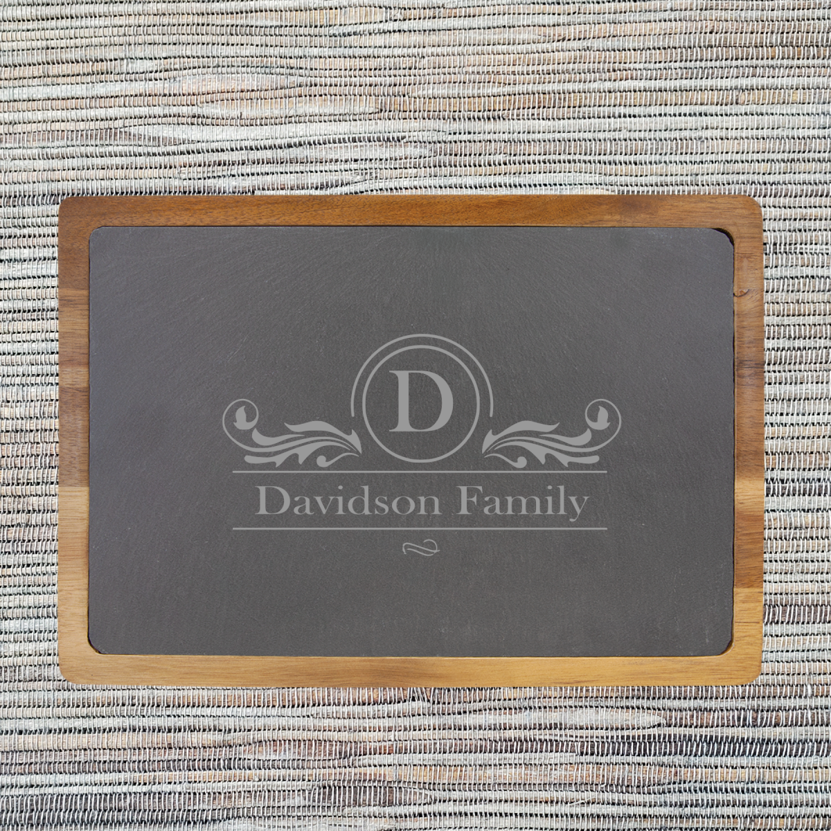 Acacia Wood & Slate Cutting/Serving Board (077SLT) - Image 6