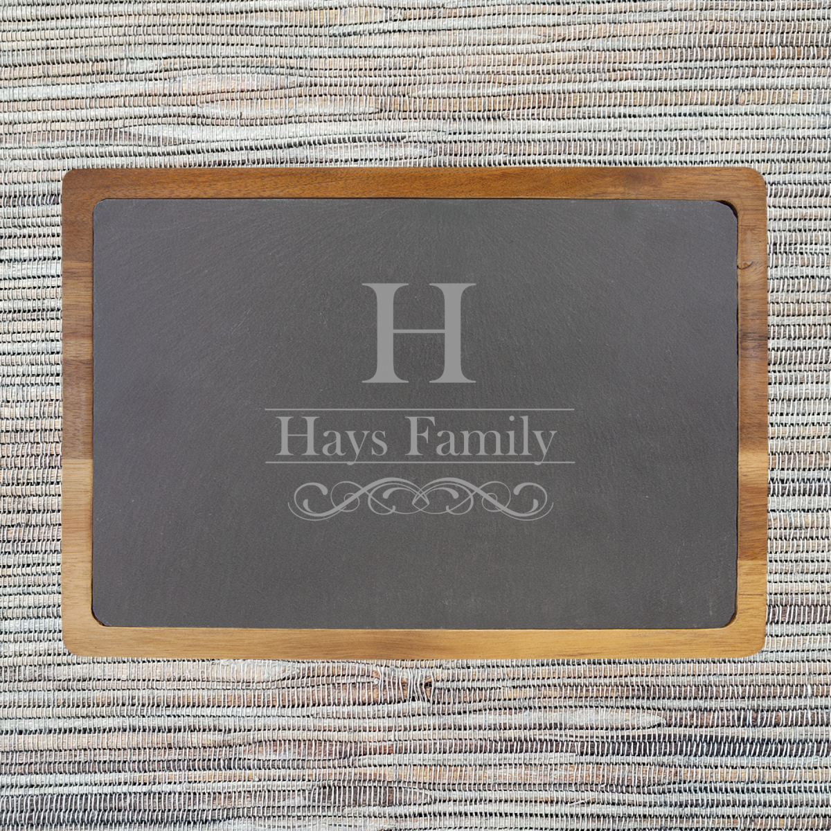 Acacia Wood & Slate Cutting/Serving Board (077SLT) - Image 5